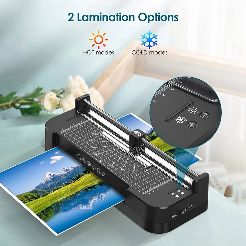 

4-In-1 Laminator Thermal Laminating Machine Lamination Kit Laminator Machine For Office Home -EU Plug
