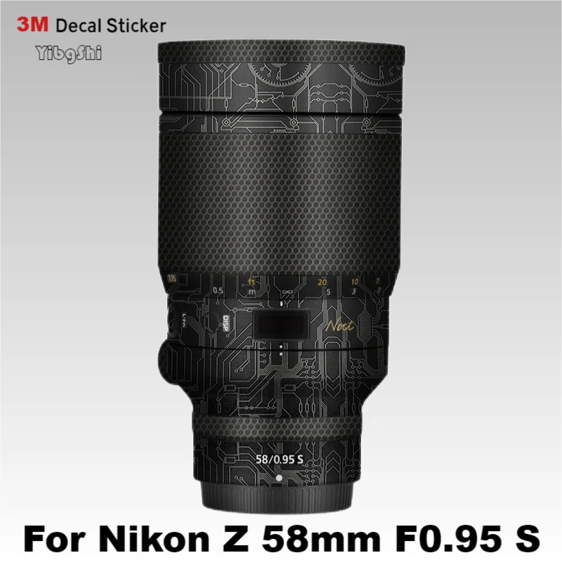 Z58/0 95 S NOCT наклейка для объектива камеры защитная пленка Виниловая Nikon Z 58 мм 0 F0.95