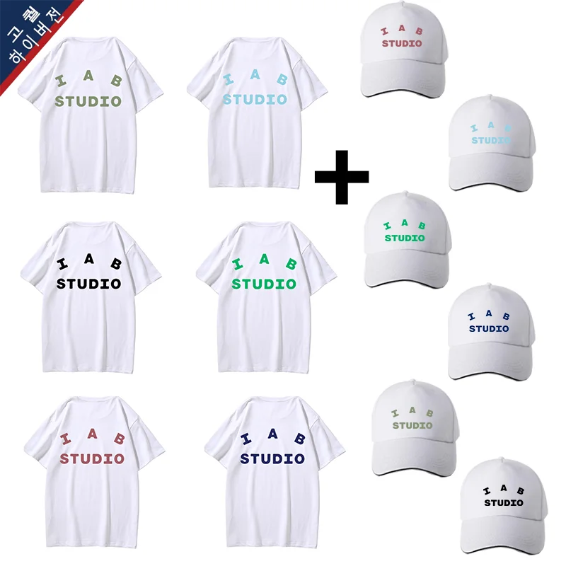 

High Quality 100% Cotton T-shirt+hat Street Short-sleeved T-shirt Breathable and Comfortable Golf Woman Man Clothing T-shirt