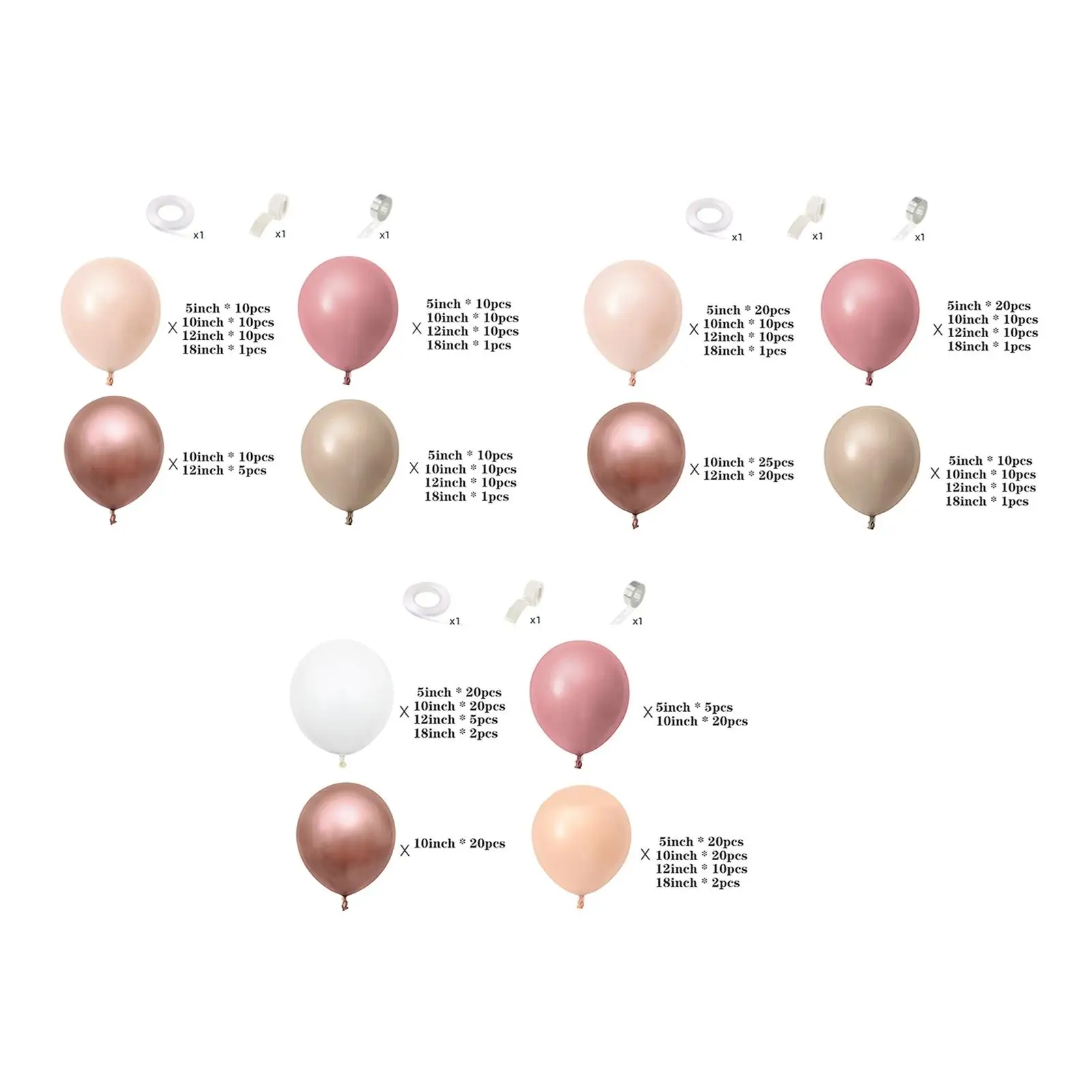 

Воздушные шары-гирлянды арочный комплект реквизит для фотосессии 5/10/12/18 дюймов для вечерние для отеля свадебный душ день рождения Домашний ...