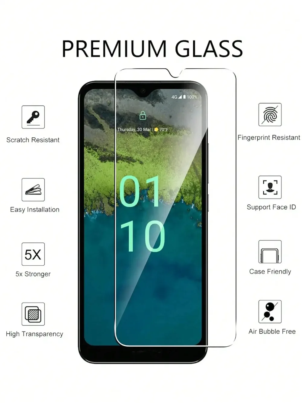 Фото Защитное стекло из закаленного стекла для LG V60 V50 V40 V35 ThinQ 5G V60 ThinQ 5G UW, 3 шт., защитное стекло для LG Velvet G8 G7 ThinQ №4