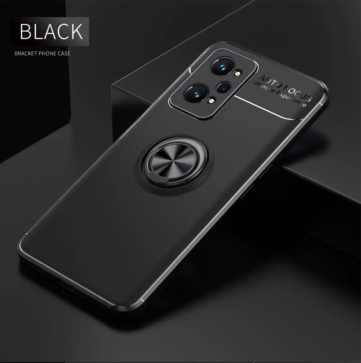 

Shockproof Phone Case for OPPO RealmeGT NEO 2 Luxury Car Magnetic Ring Stand Back Cover RealmeGT NEO 2 Funda