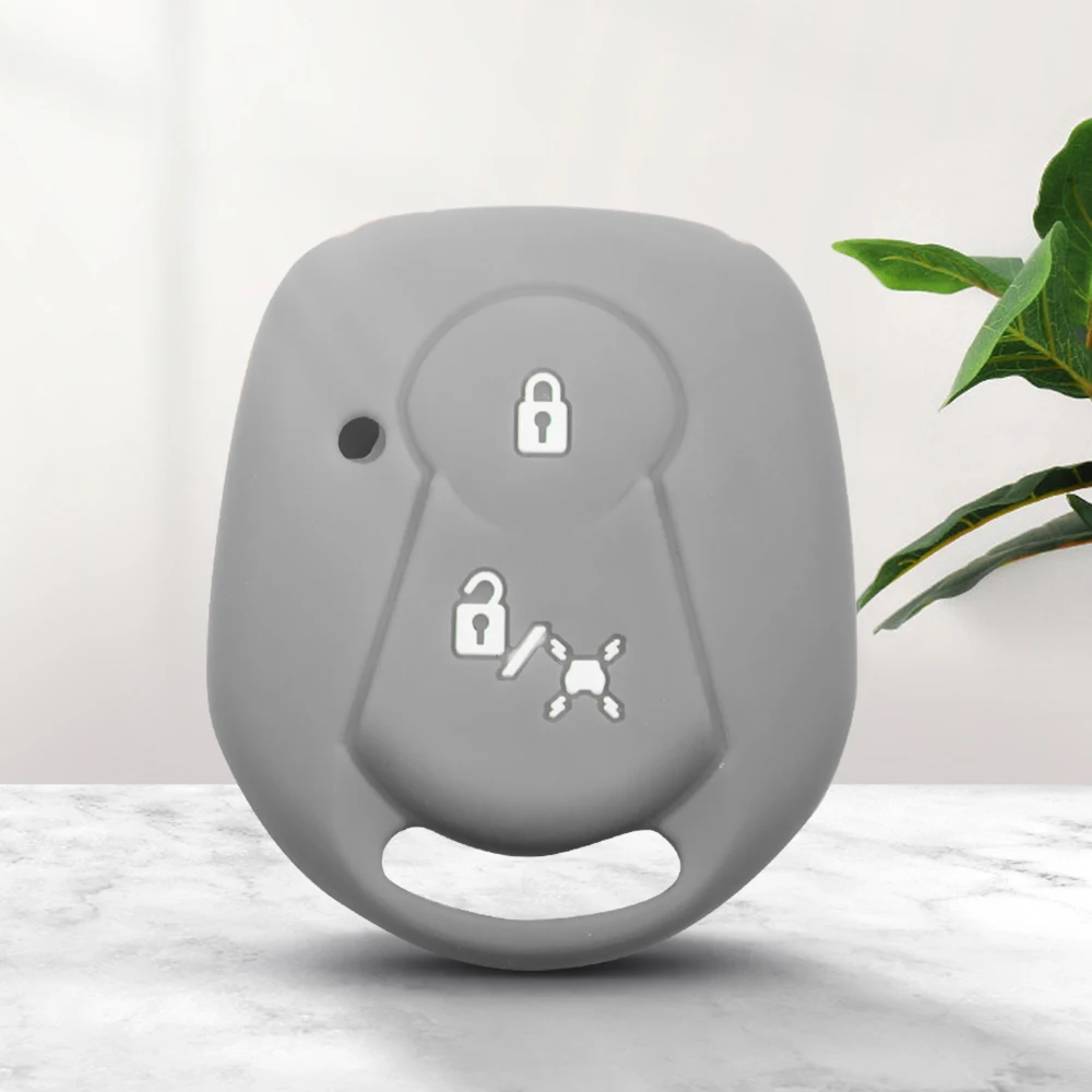 Силиконовый чехол для автомобильного ключа KEYYOU с 2 кнопками Ssangyong Actyon Kyron Rexton