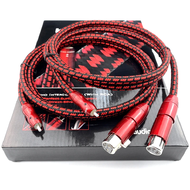 Кабель King Cobra PSC + кабель RCA HiFi Audio XLR сбалансированная линия с коробкой |