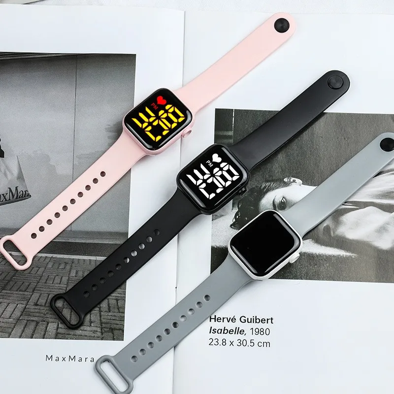 Brand New Sports Kids Watches Boys Girls Watch Waterproof Y1Led Digital Watch Ultra-light Silicone Strap Child Simple Watch