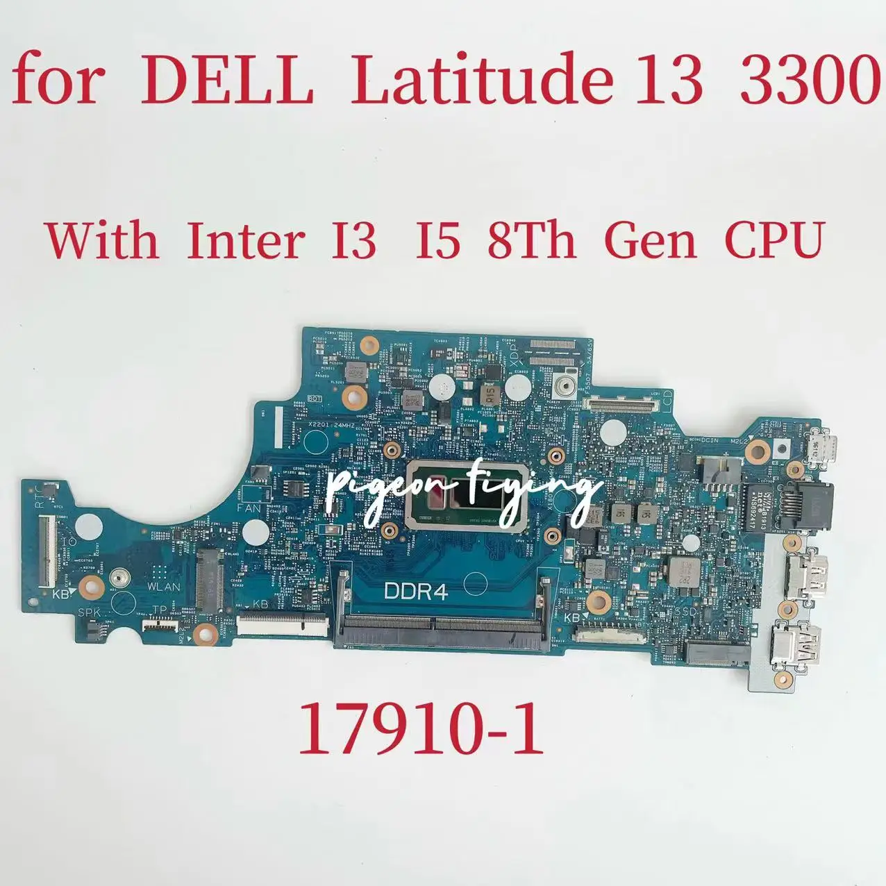Материнская плата 17910-1 для ноутбука Dell Latitude 13 3300, Материнская Плата ЦП: I3-7020U I3-8130U 100%, тест ОК Материнская плата 17910-1 для ноутбука Dell Latitude 13 3300, Материнская Плата ЦП: I3-7020U I3-8130U 100%, тест ОК