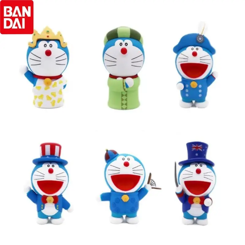 

Anime Figures Doraemon Around The World Action Figures Genuine Doraemon Car Decoration Toys Different styles Kids Brinquedos