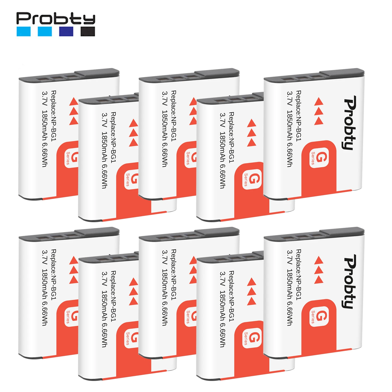 10 шт. Аккумулятор для камеры 1850 мАч