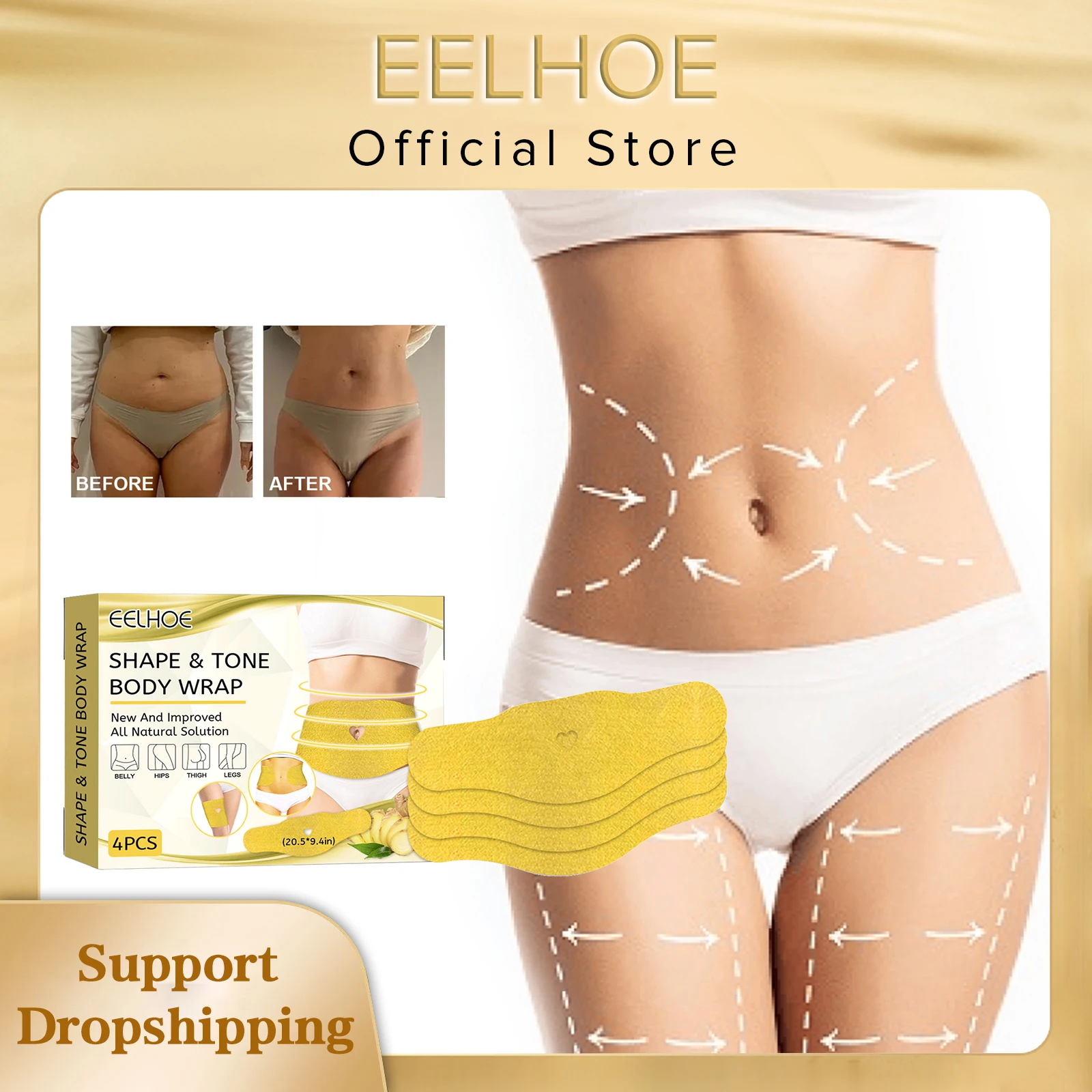 

EELHOE, Детокс-Пластыри для похудения, сжигание жира на животе, потеря веса, лечение живота, пластырь для тела, укрепляющий чудесный пластырь, б...