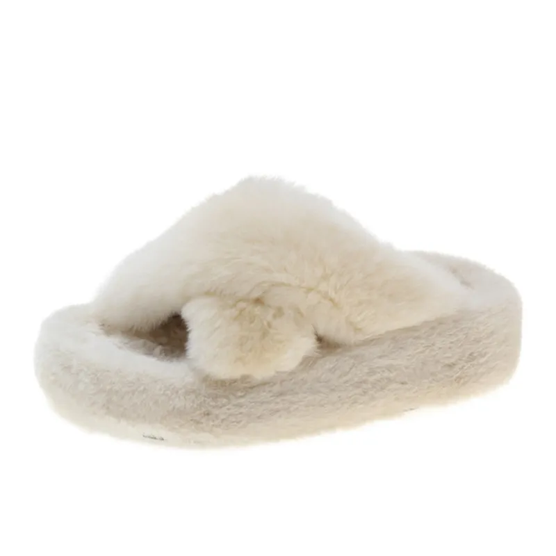 Netflix Super Fire Outside Wear Spring And Winter New Pregnant Women Lazy Flat Bottom Solid Color Casual Cotton Tow