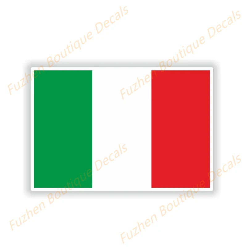 

JuYou Funny Stickers Exterior Accessories Personality Reflective Italy Flag Creative Waterproof Car Sticker Bike Decal
