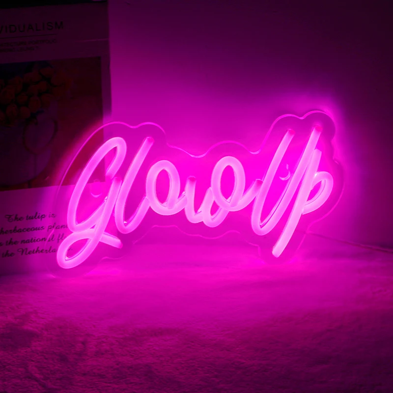 

Wall Decoration Gloovp Luminous Font Neon Sign Indoor Bedroom Decoration Dimmable Usb Powered Led Neon Atmosphere Light