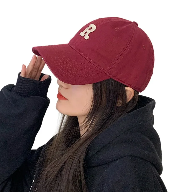 

Women's Elegant Baseball Cap Letter R Embroidery Outdoor UV Protection Sports Casual Sun Hat