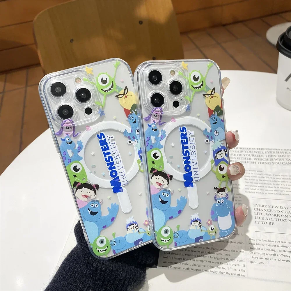 Магнитный чехол Magsafe для телефона с героями мультфильмов Университет монстров