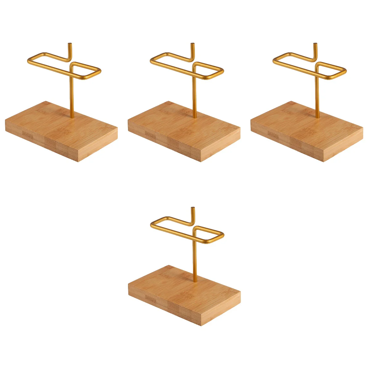 

4 шт., бамбуковые держатели для фильтров для кофе