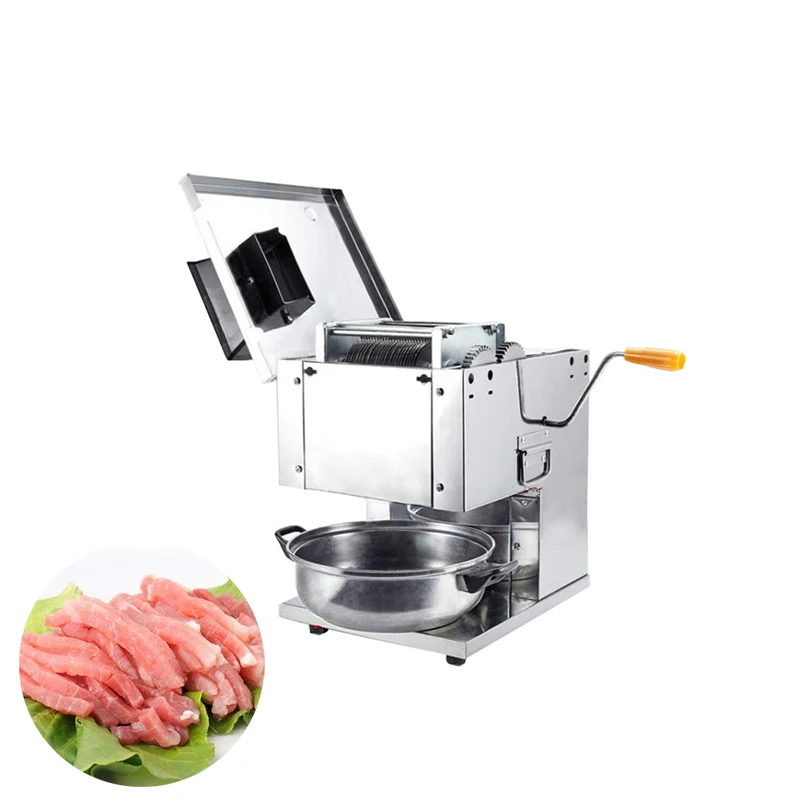 

Electric Meat Cutter with Side Cutting Head Commercial Vegetable Radish Slicer 110V/220V