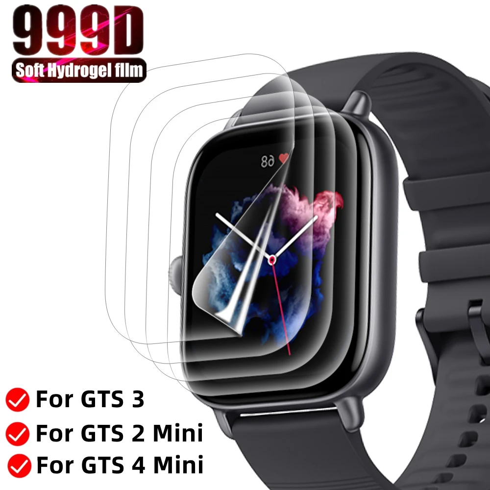 

8 шт., Гидрогелевая пленка для Amazfit GTS 3/GTS 4/GTS 4Mini