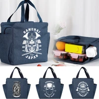 portable lunch bag thermal insulated lunch box tote cooler handbag bento pouch dinner container skull print food storage bags