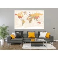 photography backdrops props physical map of the world vintage wall poster home school decoration baby background dt 23