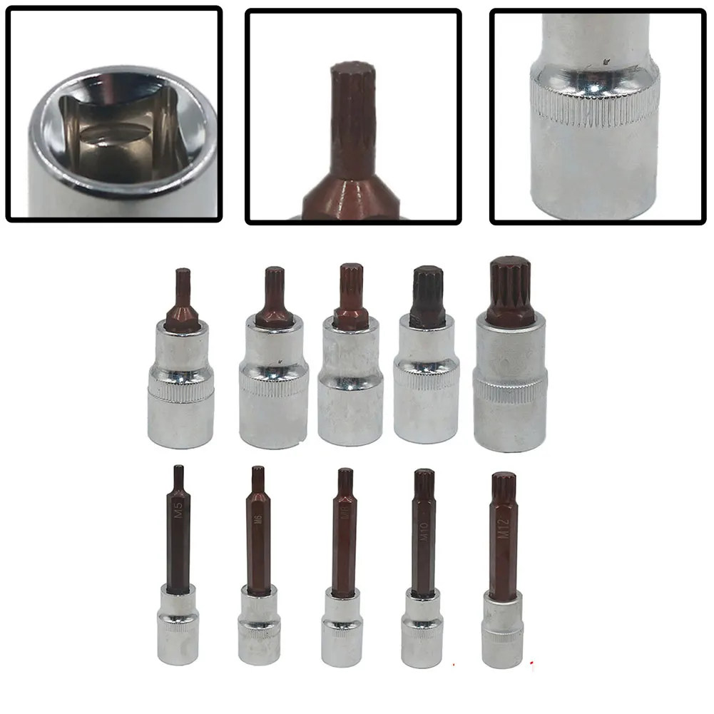 

1 шт., 1/2 дюйма, насадка для отвертки, 12 точек, M5- M12 55/100 мм