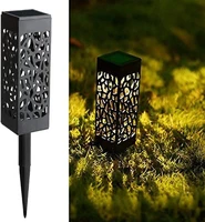 led solar powered fire light waterproof garden decoration landscape lawn path lighting outdoor hollow walkway path plug in lamps