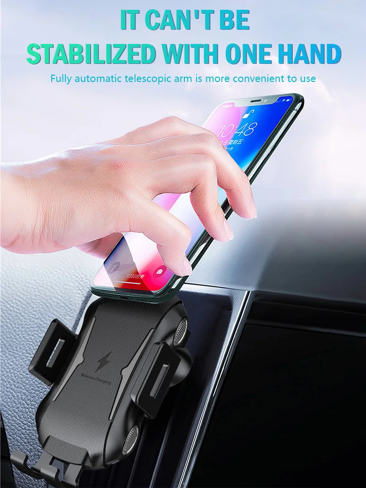 Автомобильное беспроводное зарядное устройство Qi 15 Вт 2 А | Автомобили и