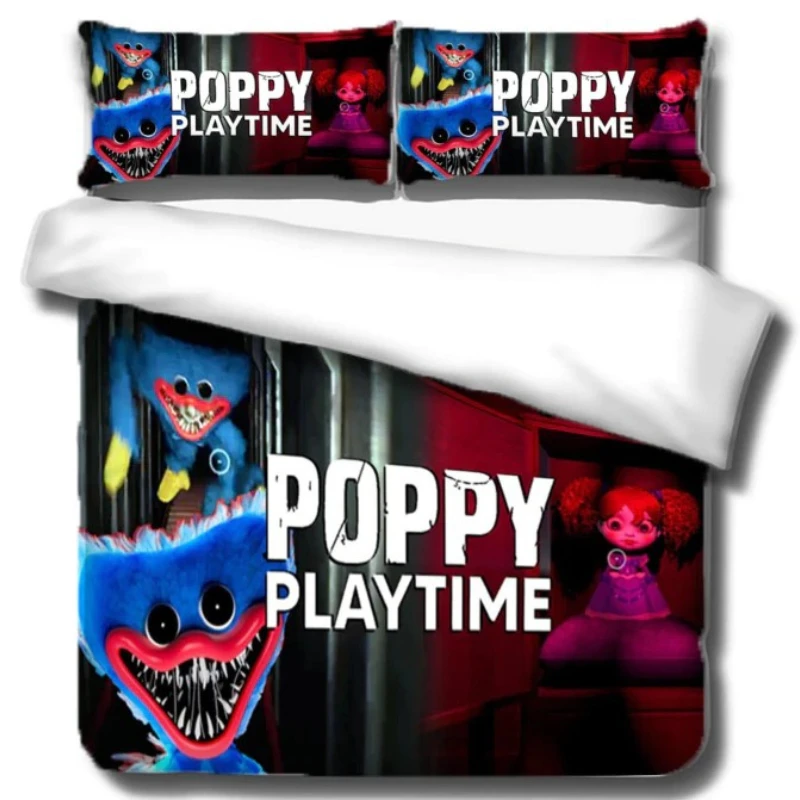 

Bedding Sets Poppy Quilt Cover Playtime Twin Queen King Bed Cover Duvet Cover Pillow Case 2-3 Pieces Sets Kids Adult Size