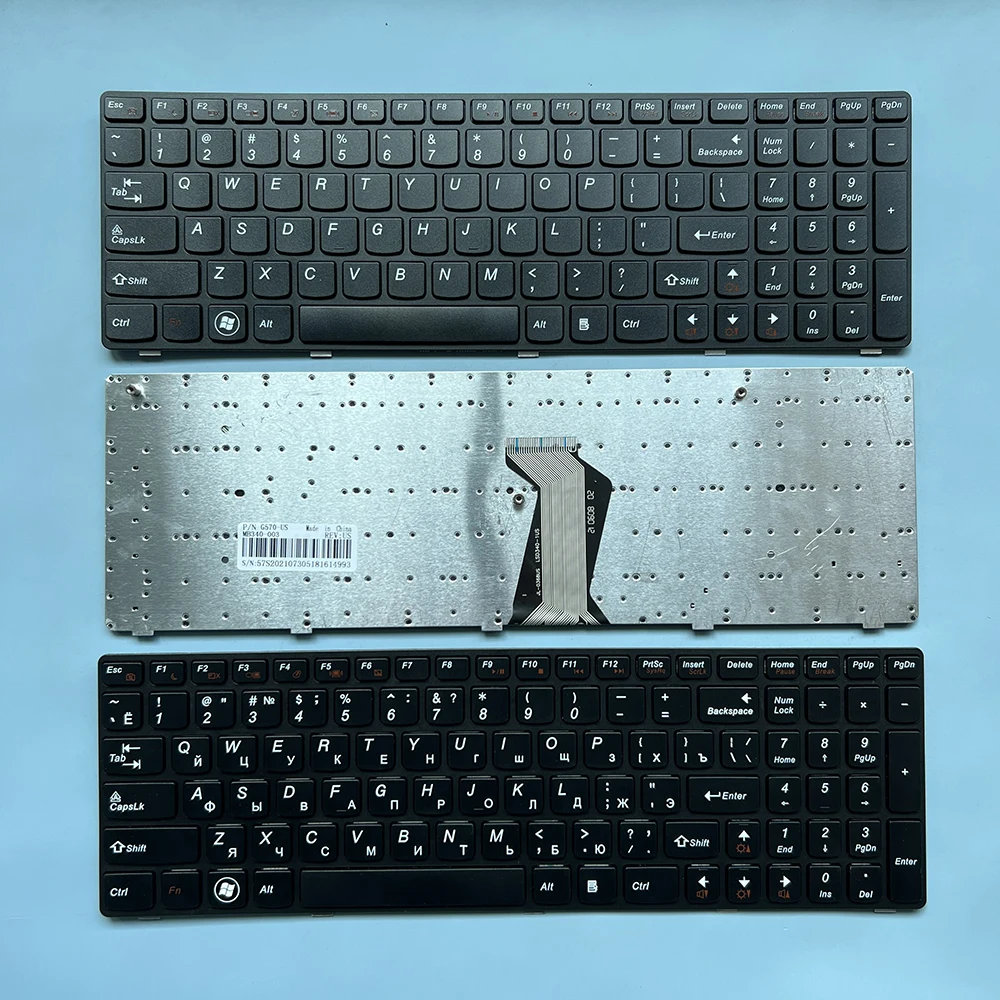

XIN US Russian Keyboard For Lenovo G570 G570A G570AH G570E G570G Z560 Z565 G770 G770A G780 G780A Laptop 25-010793 V-117020AS1-RU
