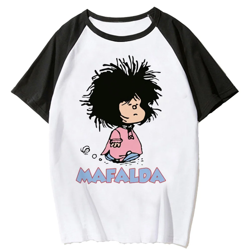 Mafalda топ женский манга аниме Y2K футболка комикс y2k графическая одежда