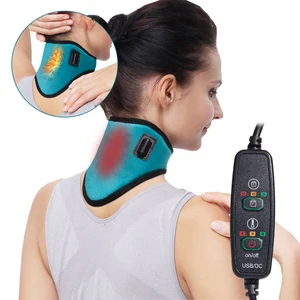 1pc Electric Heating Neck Brace Cervical Vertebra Fatigue Therapy Reliever Neck Pain Relieve Strap H in Pakistan