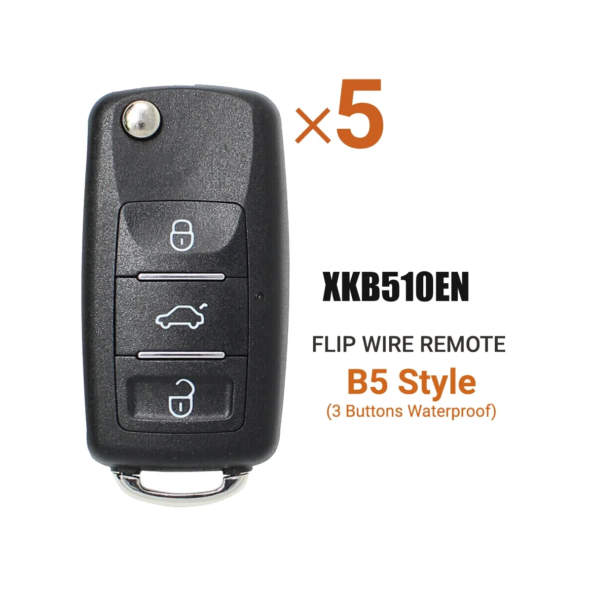 Для XKB510EN Универсальный провод дистанционный ключ брелок 3 кнопки для B5 тип VVDI