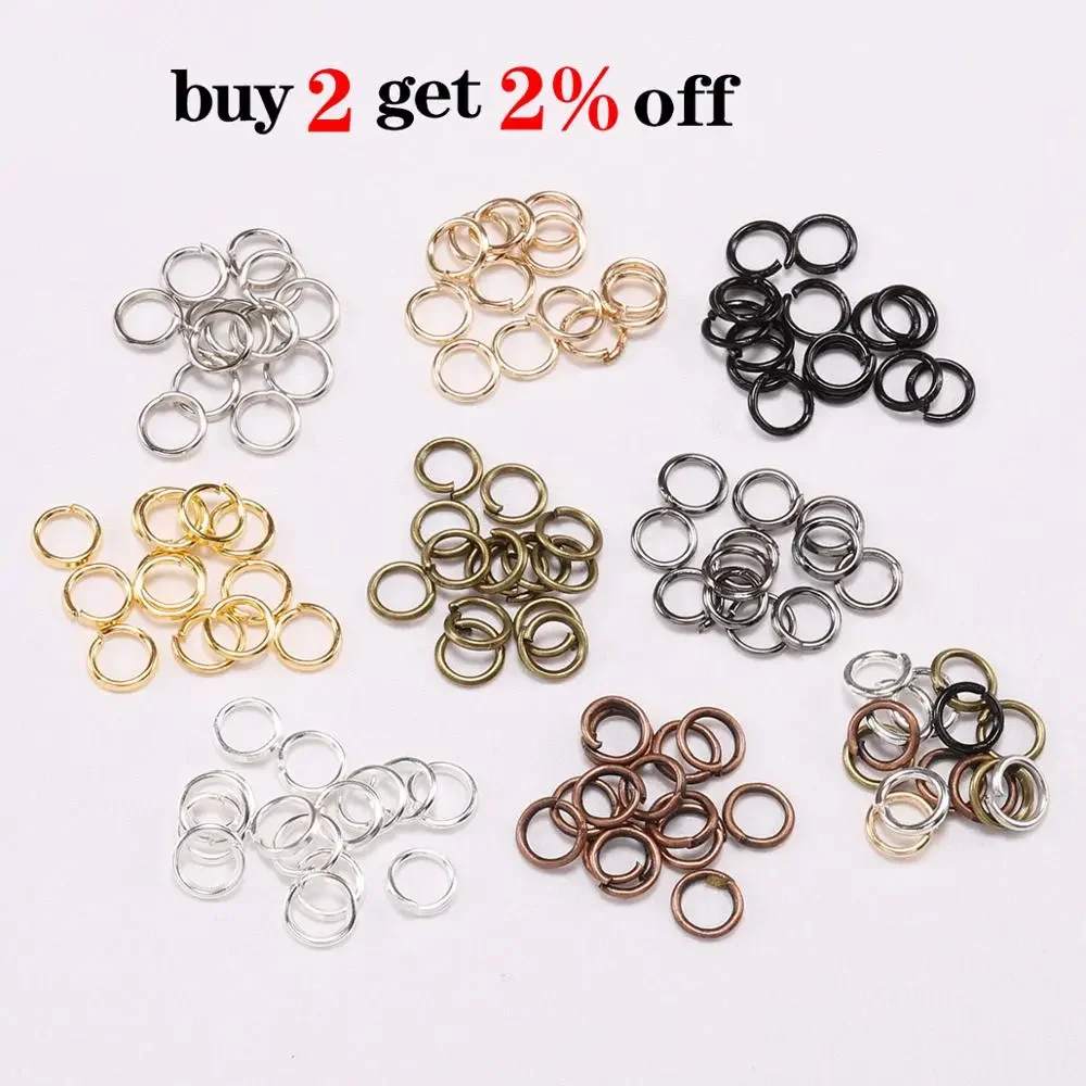 4 5 6 8 10 mm Jump Rings  Split Rings Connectors For Diy Jewelry Finding Making Accessories Wholesale Supplies
