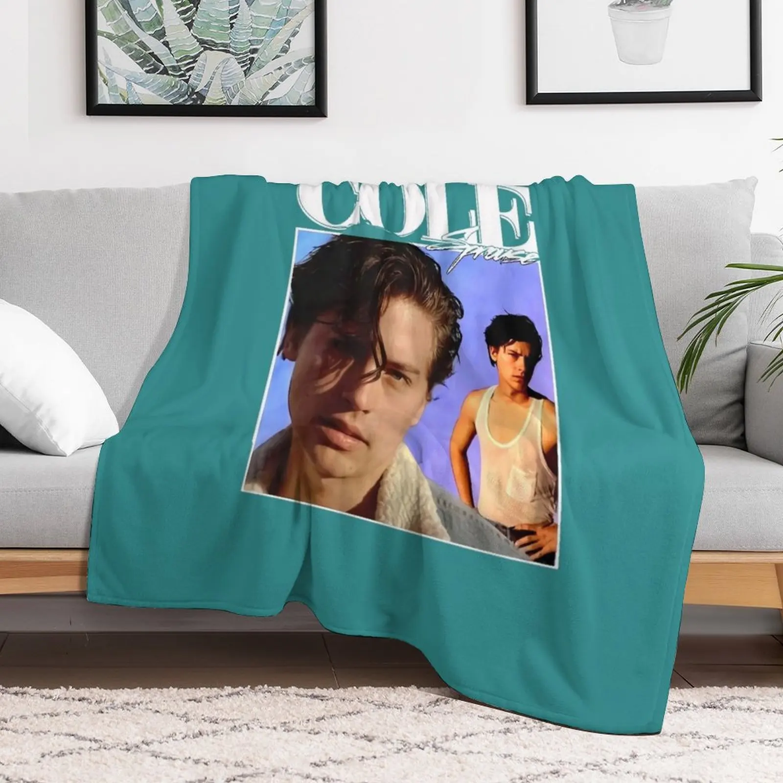 Cole Sprouse 90_s винтажное одеяло забавный подарок меховые одеяла