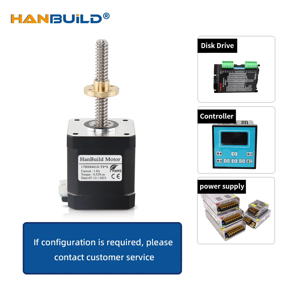 Винтовой двигатель nema17 17HS8401S-T8 Винт L310 мм Бесплатная доставка свинцовая винтовая
