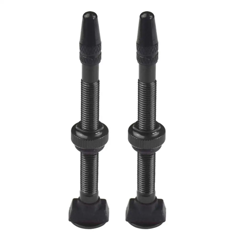 

2X Bike Bicycle Aluminum Alloy 60mm Tubeless Presta Valve Kit Replacement