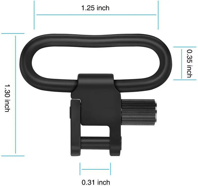 

2 шт. в 1 1,25 дюйма QD Слинг поворотный ремень набор пряжек Тактическая Винтовка строп Вертлюги монтажный адаптер съемный для улицы страйкбол