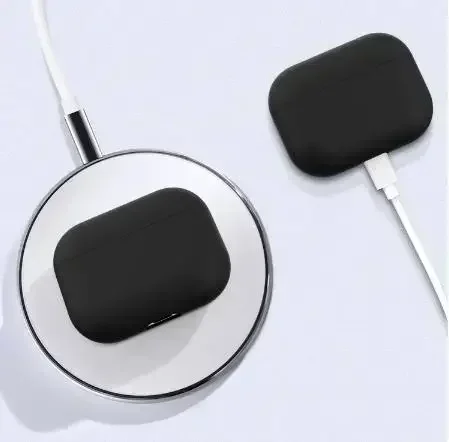 

2024 for AirPods Pro Protective Case Silicone New Solid Color Apple Bluetooth Headset Soft Case Protective Cover