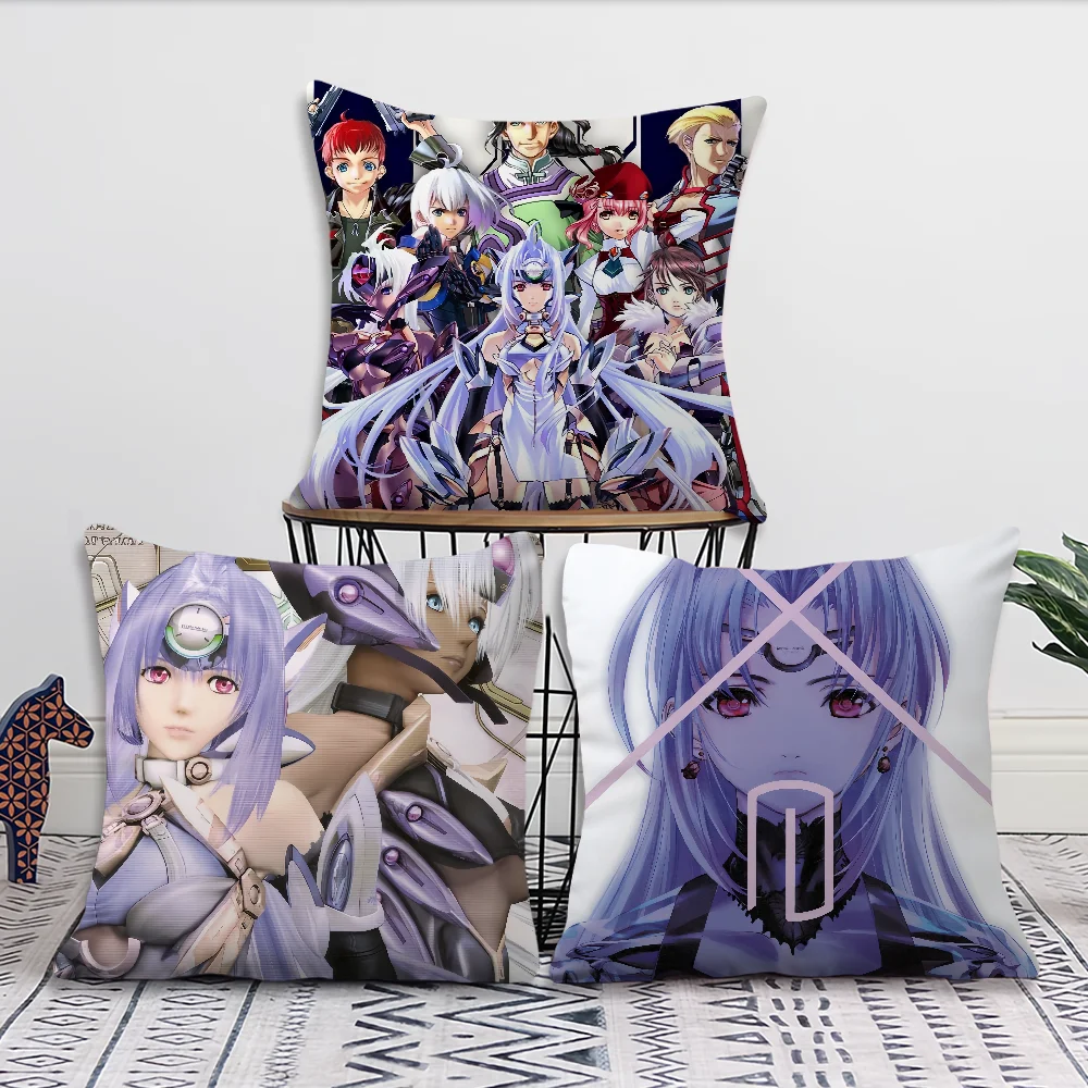 Фото Game X-X-Xenosaga E-Episode Comfortable soft Pillow Case for Sofa Living Room Home office Decor and Protective Covers №2