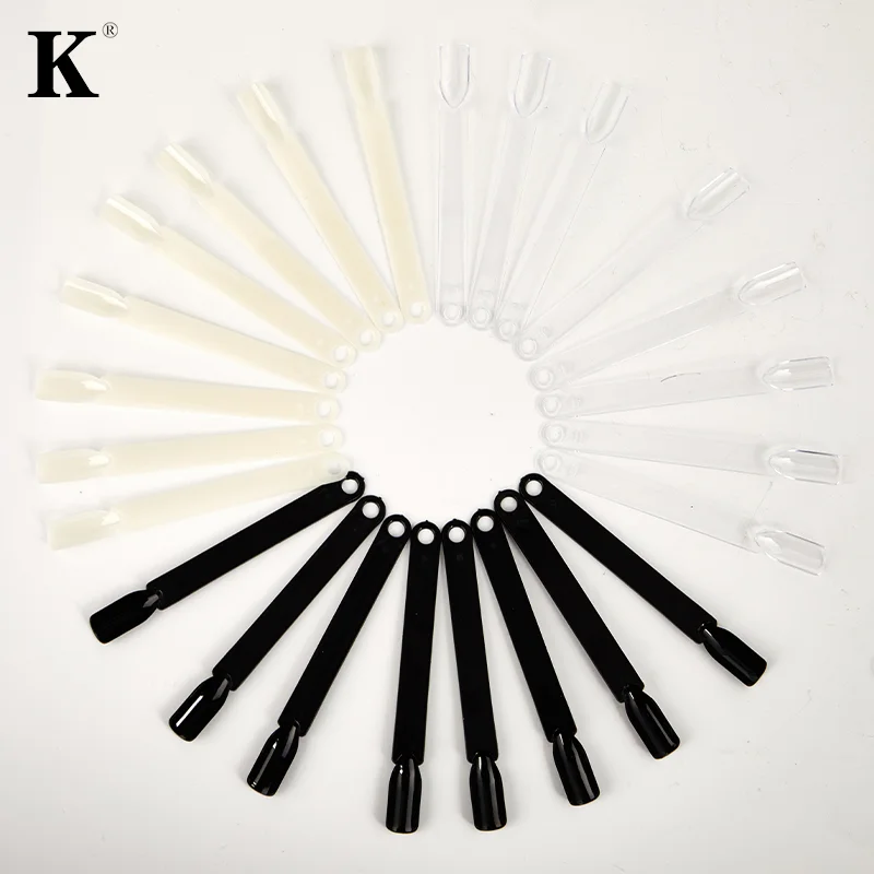 

50Pcs False Nails Tip Swatch Accessories Tool Color Chart BrushStand Template