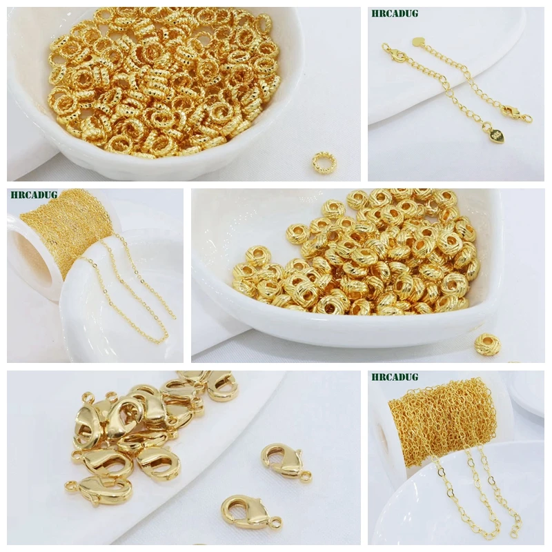 10mm*5mm 18K Gold Plated Lobster Clasps For Necklace Bracelet Close End Buckle DIY Jewelry Making Accessories Findings Wholesale