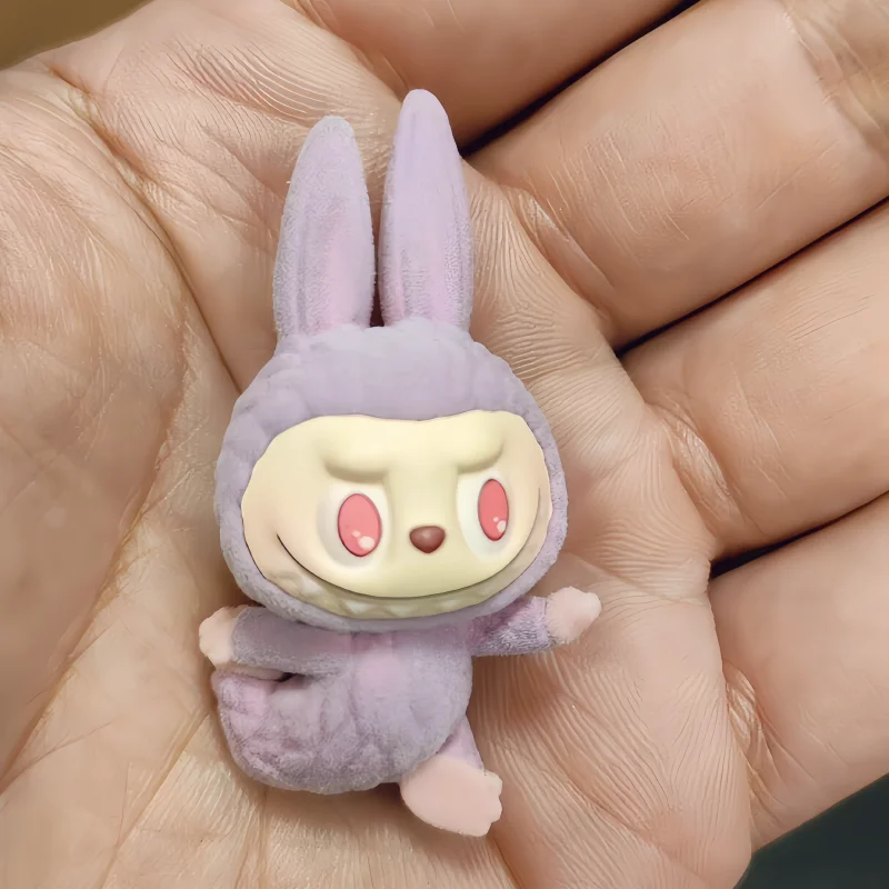 Новая мини-кукла Labubu для йоги милая игрушка ручной работы Настольная