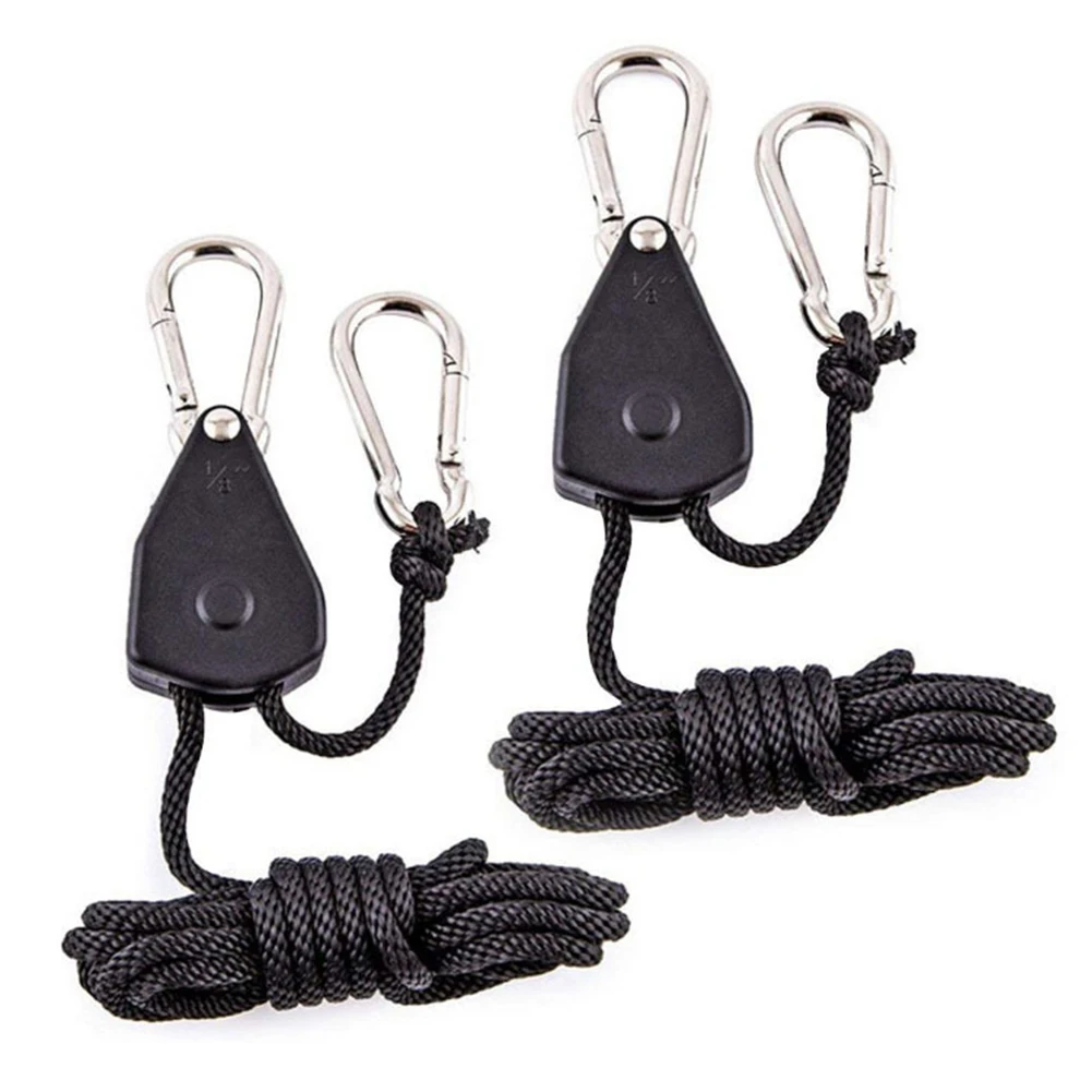 

With Cla Light Duty Ratchet Reinforced Grow Hanging Adjustable Rope Pulley Hangers