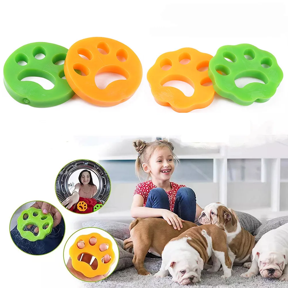 

2pcs Reusable Washing Machine Hair Remover Pet Fur Lint Catcher Filtering Ball Reusable Cleaning Laundry Accessories 4.5 2 R
