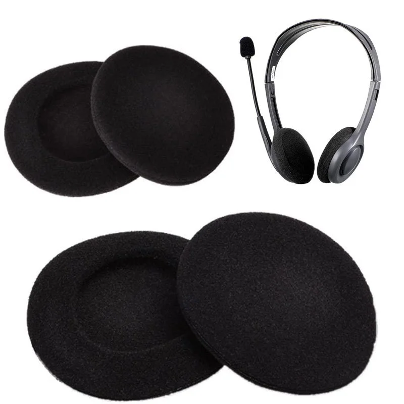 

1 Pair Black Ear Pads Sponge Foam Cushions For Sennheiser Headphones Headsets Earpads 3CM 4CM 4.5CM 5CM 6CM High-Elastic Sponge