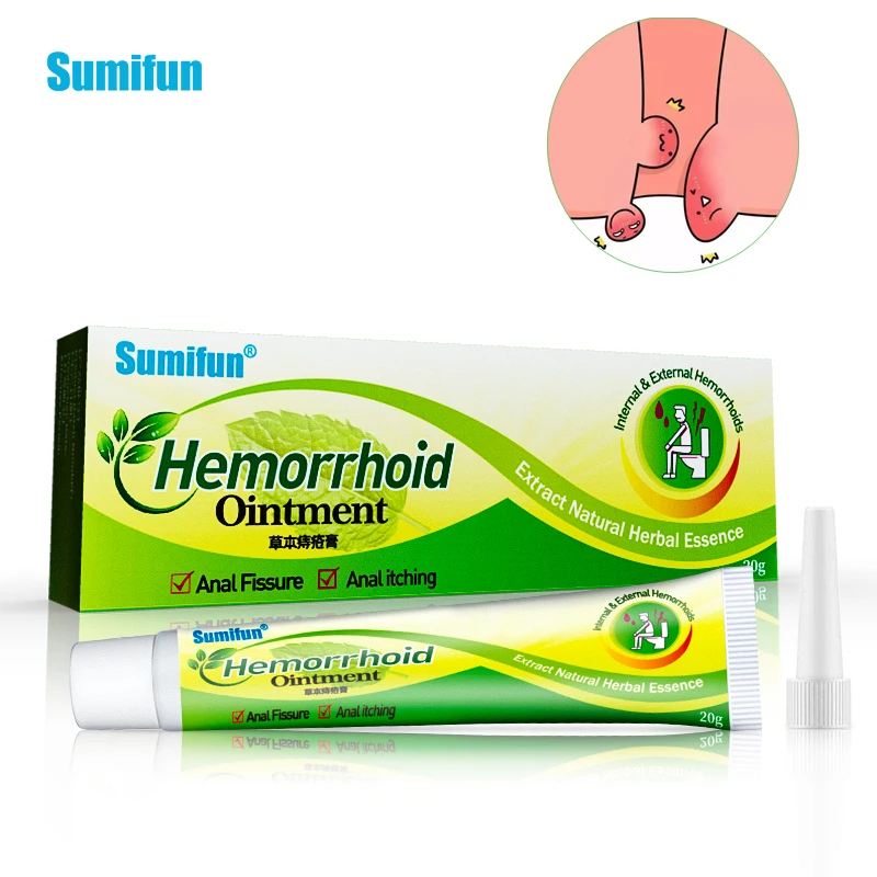 

Sumifun 1Pcs Mint Hemorrhoids Ointment Internal and External Anal Fissure Cream Pain Reliving Chinese Herbs Medical Plasters