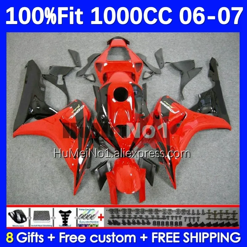 

100% Fit glossy red Injection For HONDA CBR 1000 RR CC 1000RR 1000CC 50No.108 CBR1000 RR CBR1000RR 2006 2007 06 07 OEM Fairing