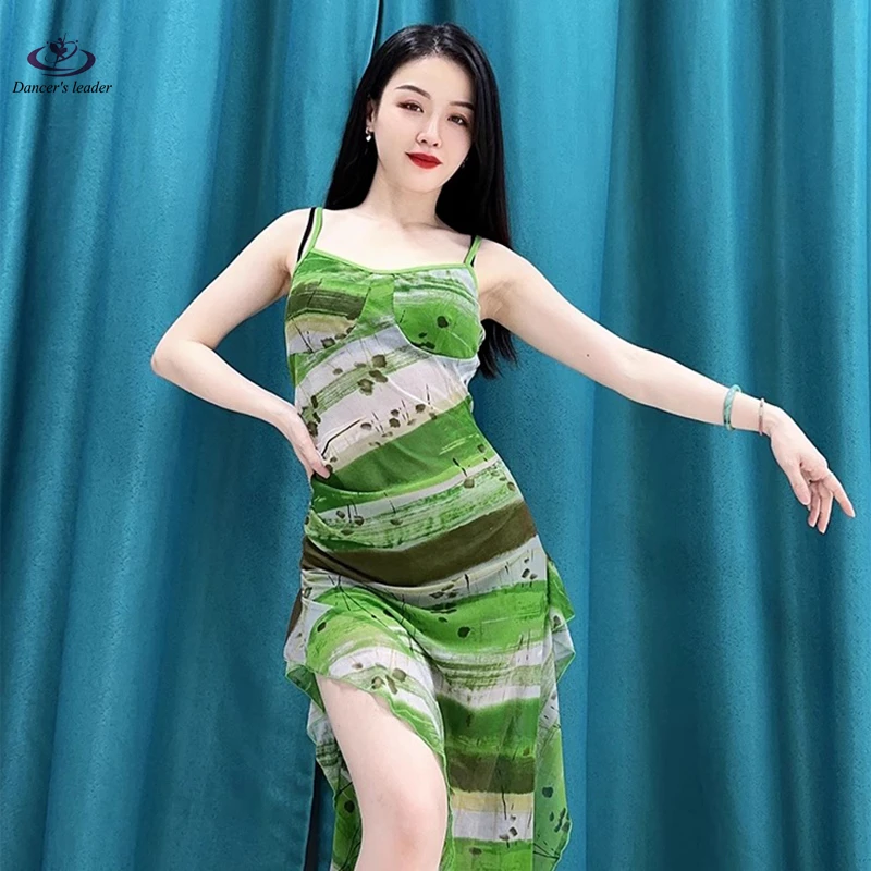 Женское платье для танца живота откровенное на бретельках во французском стиле с