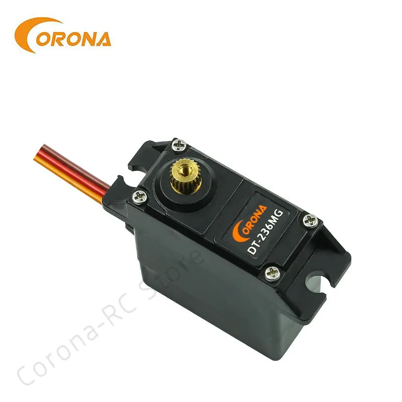 Цифровой Металлический Мини-Сервопривод Corona DT236MG 5,8 Кг 0,15 сек 27 г для радиоуправляемого самолета