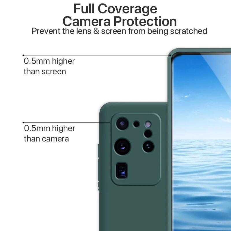 Soft Silicone Case For Samsung Galaxy S20 s21 Ultra Plus FE S20FE S21ultra S21plus Camera Lens Protection Shockproof Phone Cover