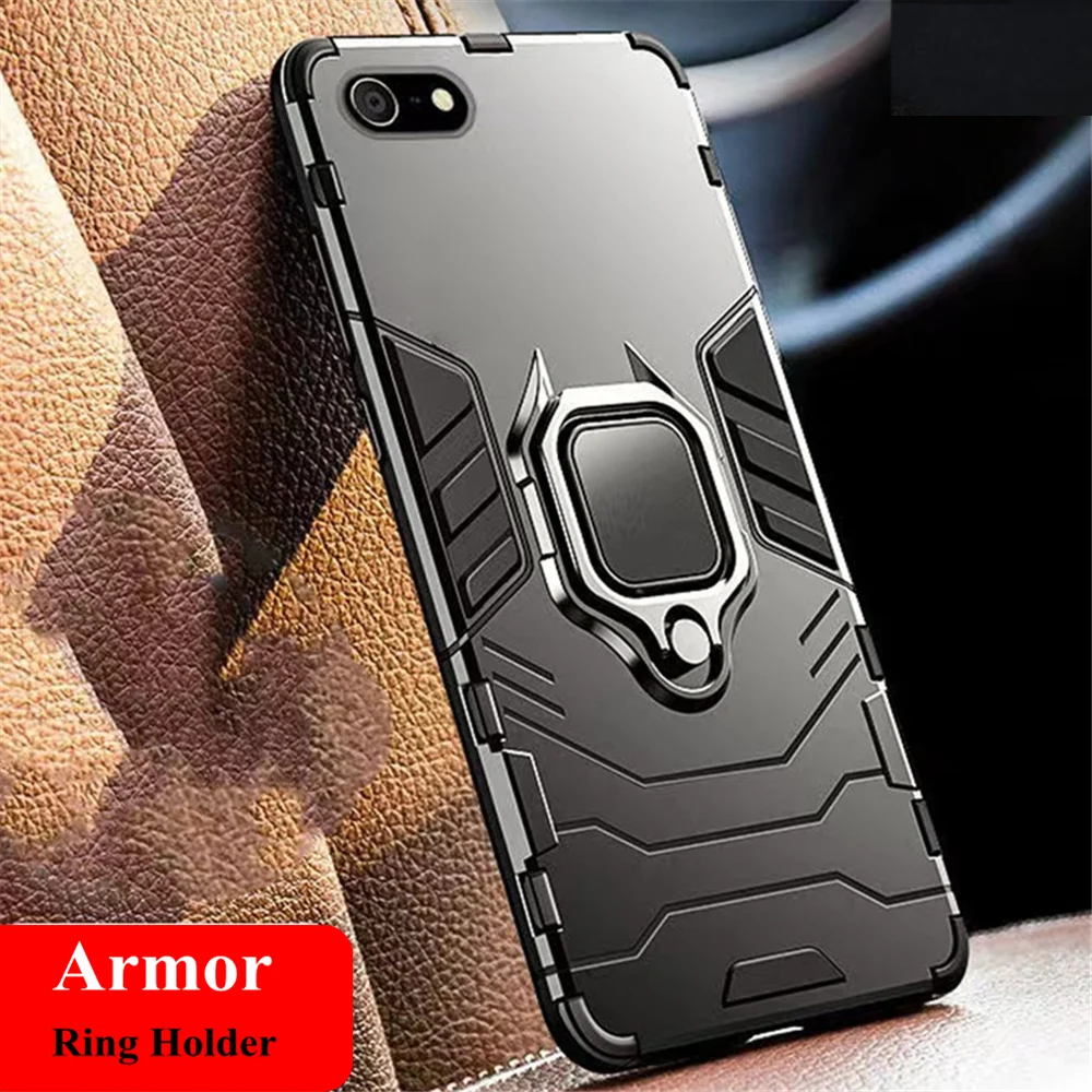 

For iPhone SE 2022 2020 2016 Case Luxury Armor Magentic Ring Car Holder Cover For iPhone SE3 SE2 SE se2022 Coque Funda Capa